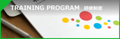 TRAINING PROGRAM 研修制度